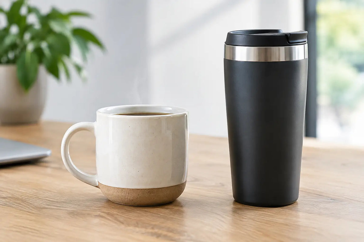 Keramiktasse oder Thermobecher vergleichen