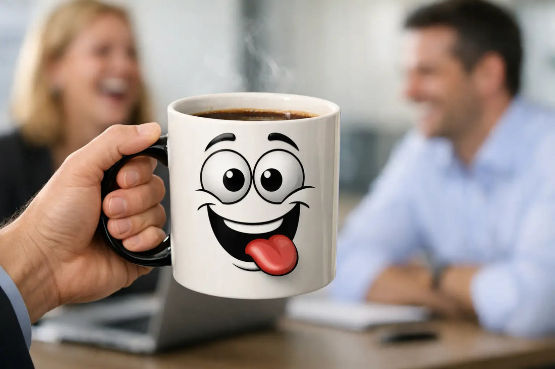 Lustige Kaffeetasse für Kollegen, die passt