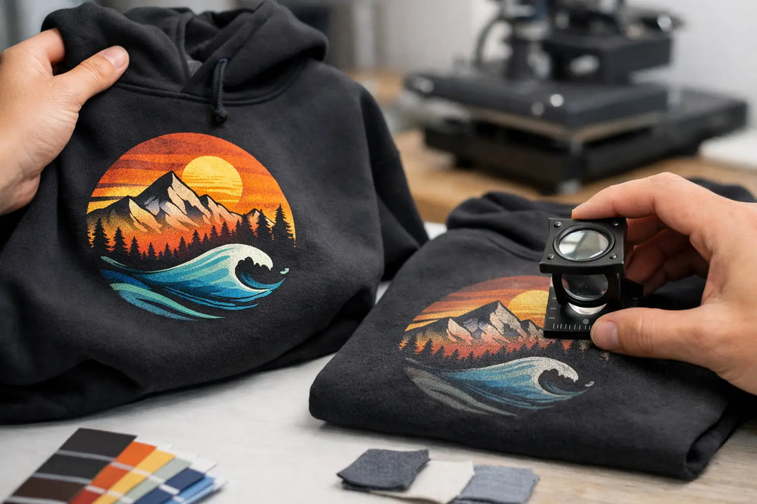 Hoodie Druck Qualität richtig einschätzen