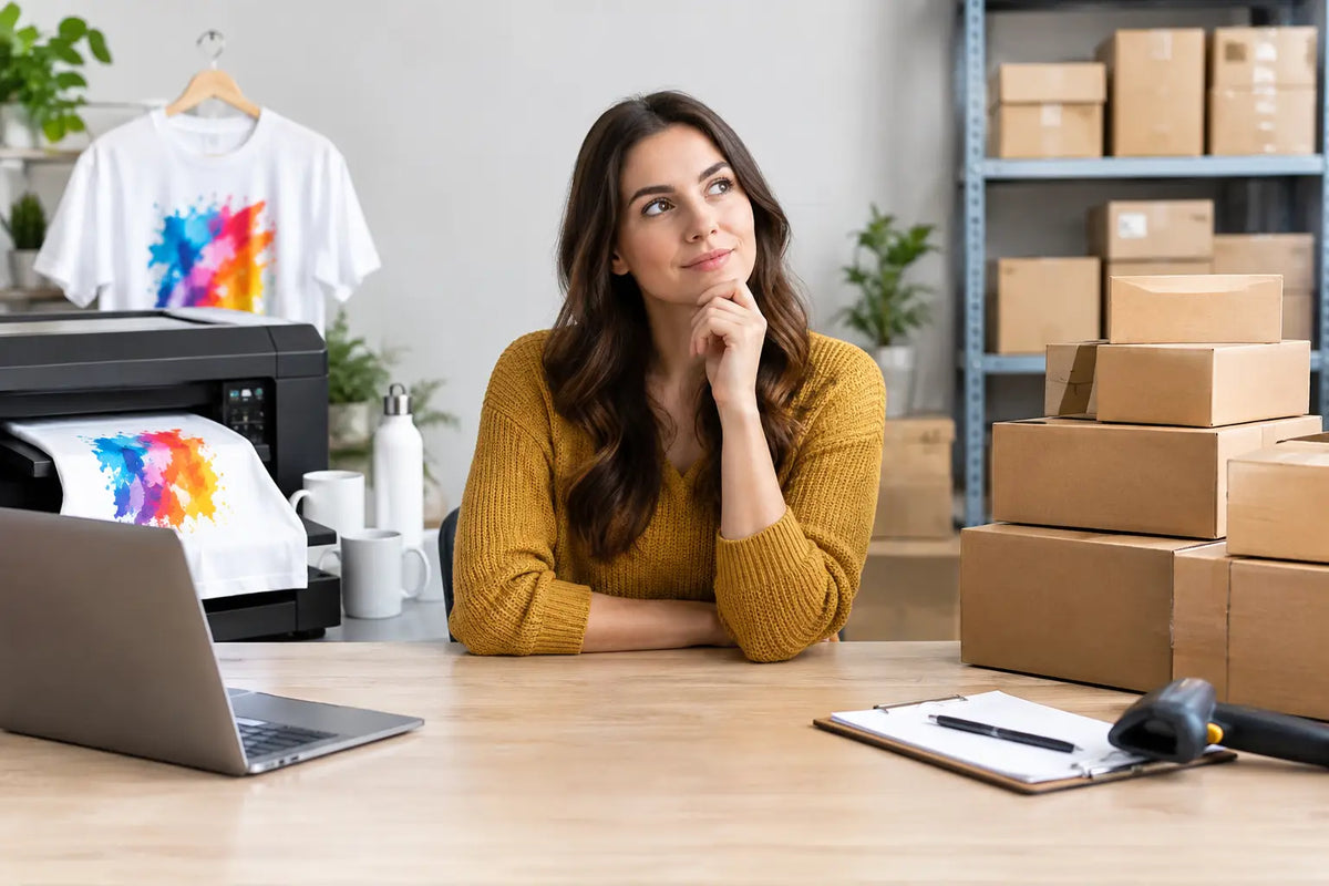 Print-on-Demand oder Lagerware vergleichen