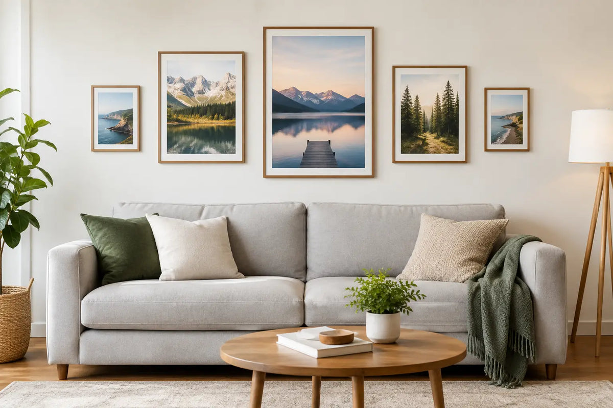 Welche Postergröße passt über dein Sofa?