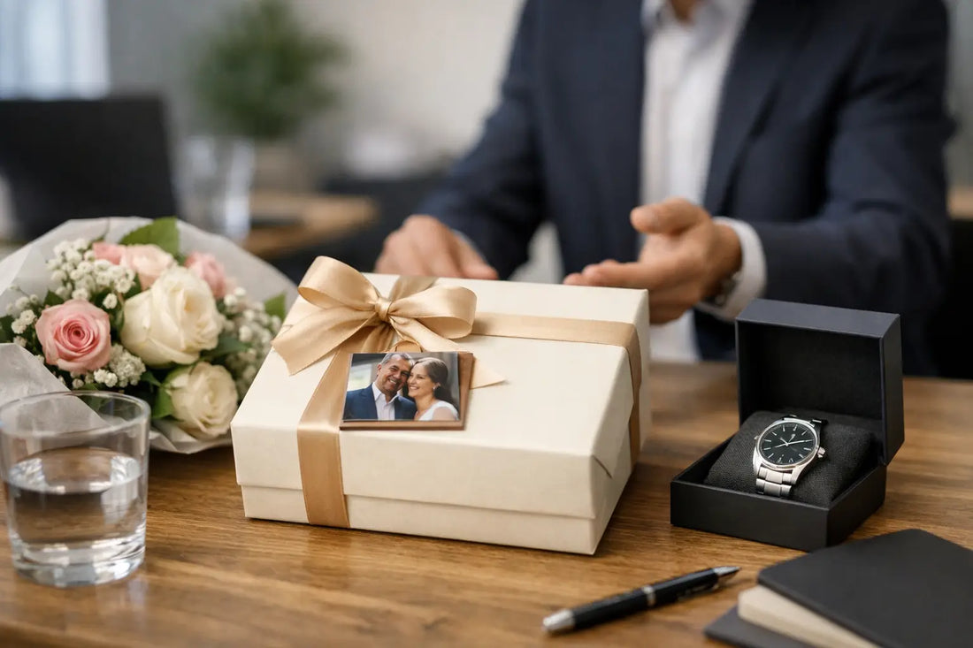 Jubiläumsgeschenk persönlich wirken lassen