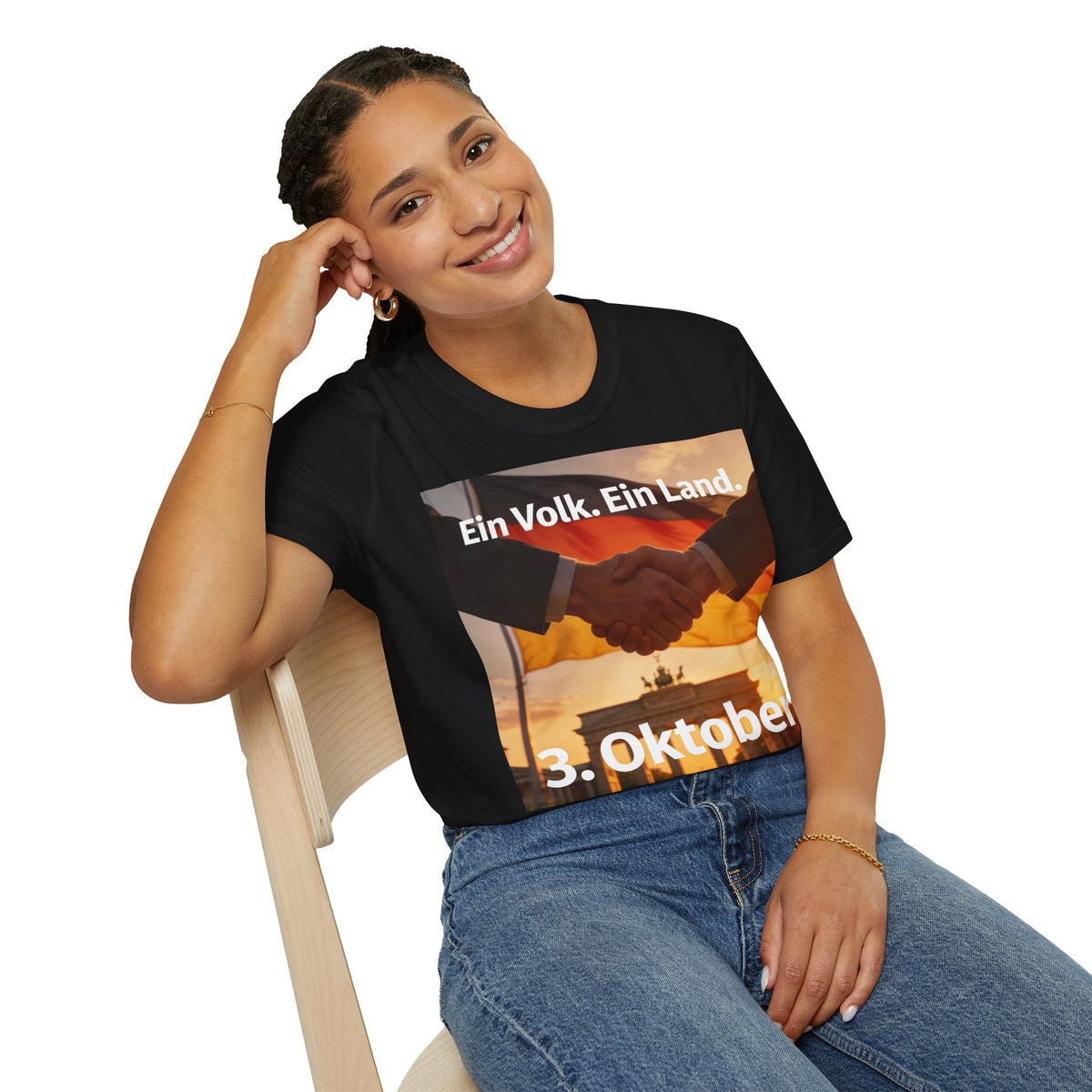 T-Shirt – „Ein Volk. Ein Land.“ 3. Oktober Gedenk-Shirt