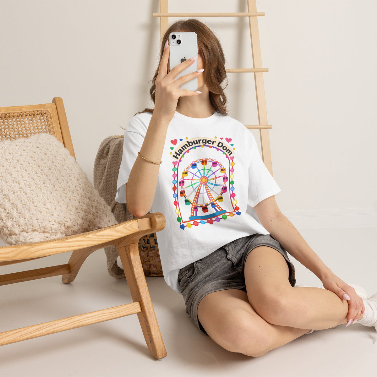 Riesenrad-Jahrmarkt-T-Shirt – Buntes „Hamburger Dom“-Shirt