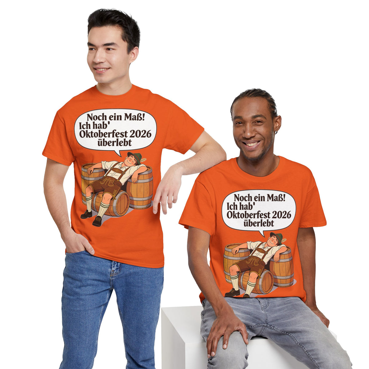 Oktoberfest 2026 T-Shirt – „Noch ein Maß! Ich hab' Oktoberfest 2026 überlebt“ Beer-Festival-Shirt