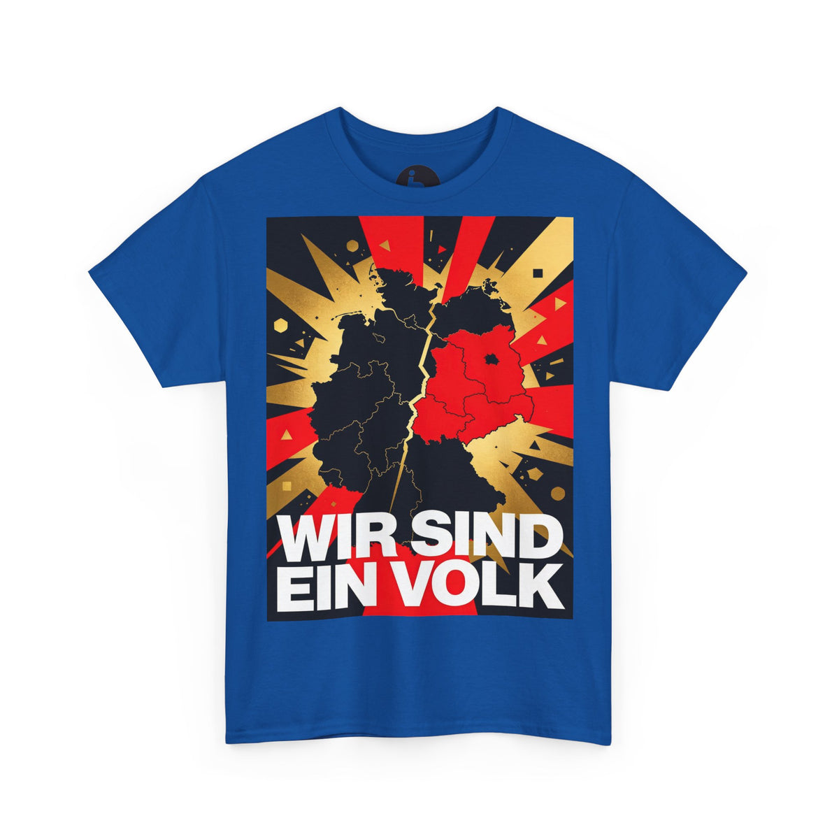 T-Shirt „WIR SIND EIN VOLK“ - Erinnerung, Retro‑Poster‑Style