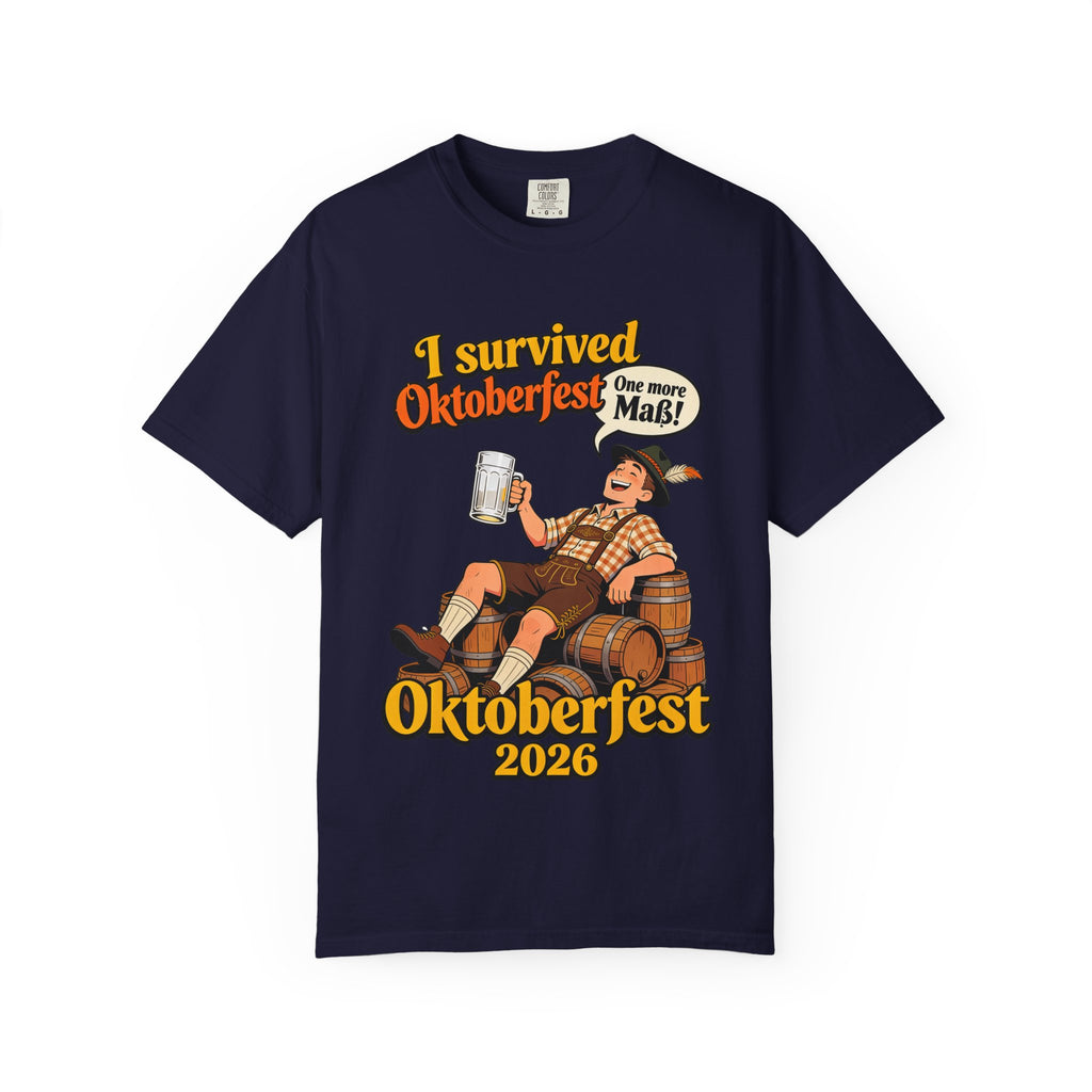 Oktoberfest 2026 T-Shirt – "I Survived Oktoberfest" Beer Festival Tee