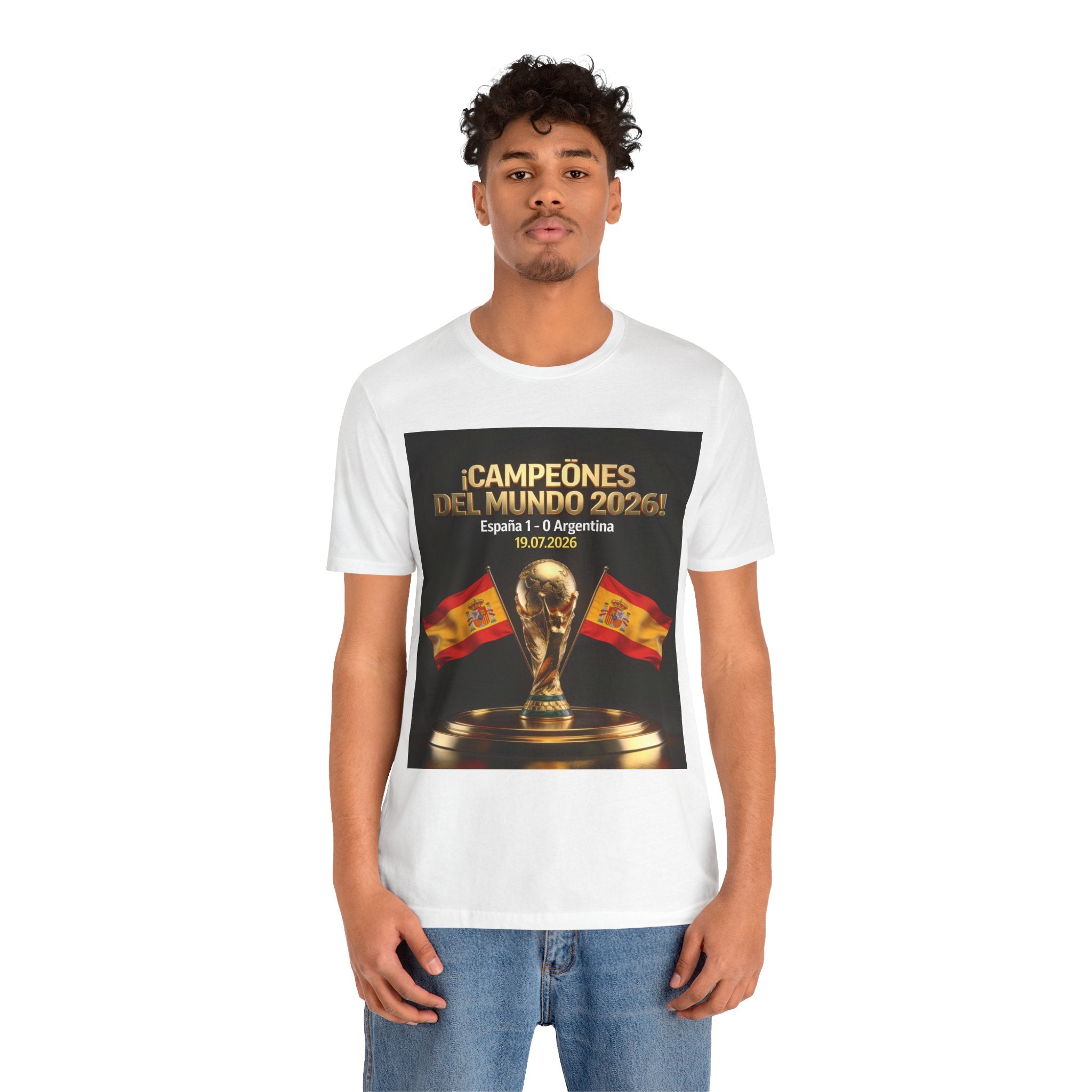 World Cup Champions 2026 Tee — ¡Campeones del Mundo 2026! España 1-0 Argentina (19.07.2026)