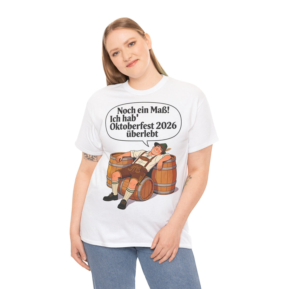Oktoberfest 2026 T-Shirt – „Noch ein Maß! Ich hab' Oktoberfest 2026 überlebt“ Beer-Festival-Shirt