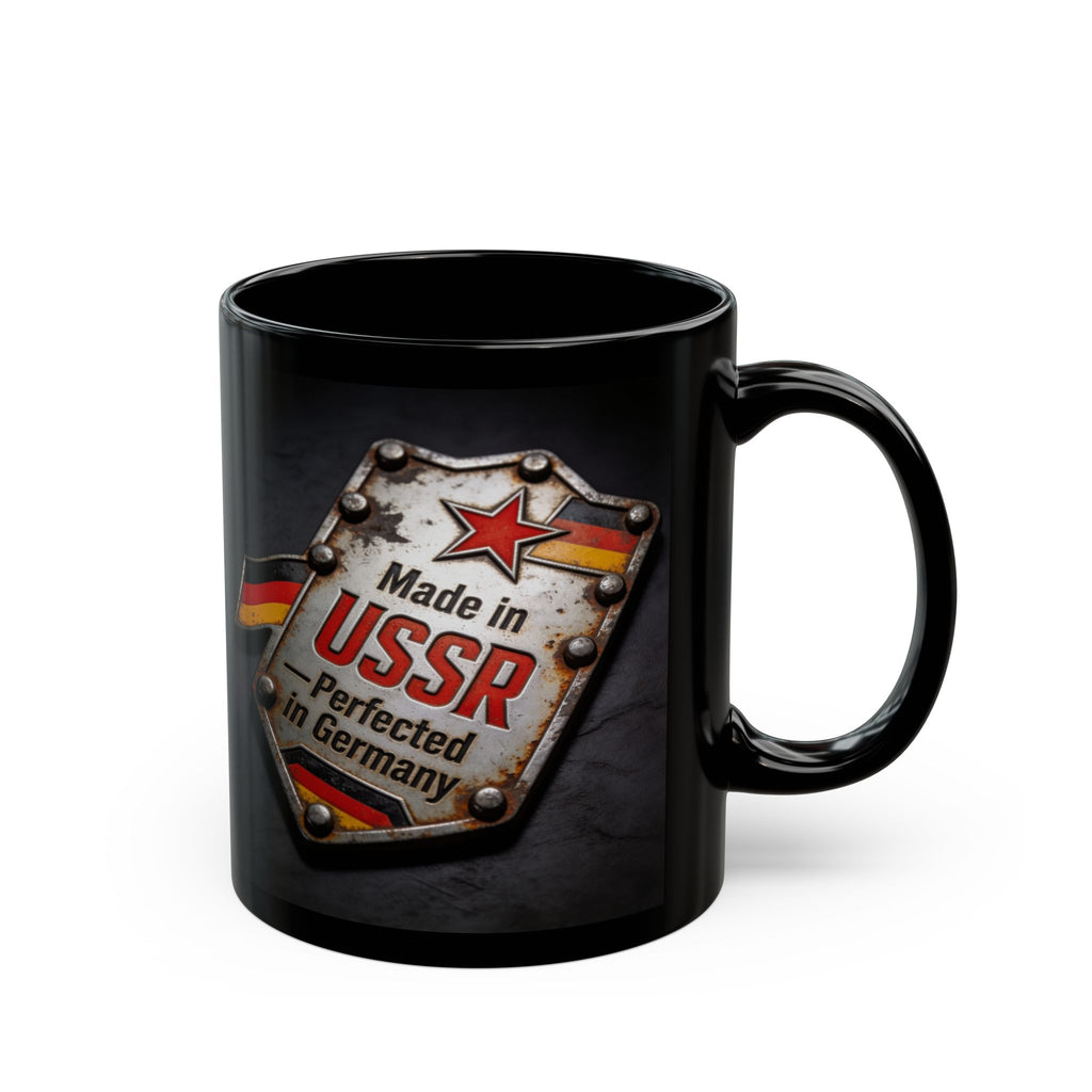 Made in USSR Coffee Mug – Vintage Ironplate Design (11oz/15oz)