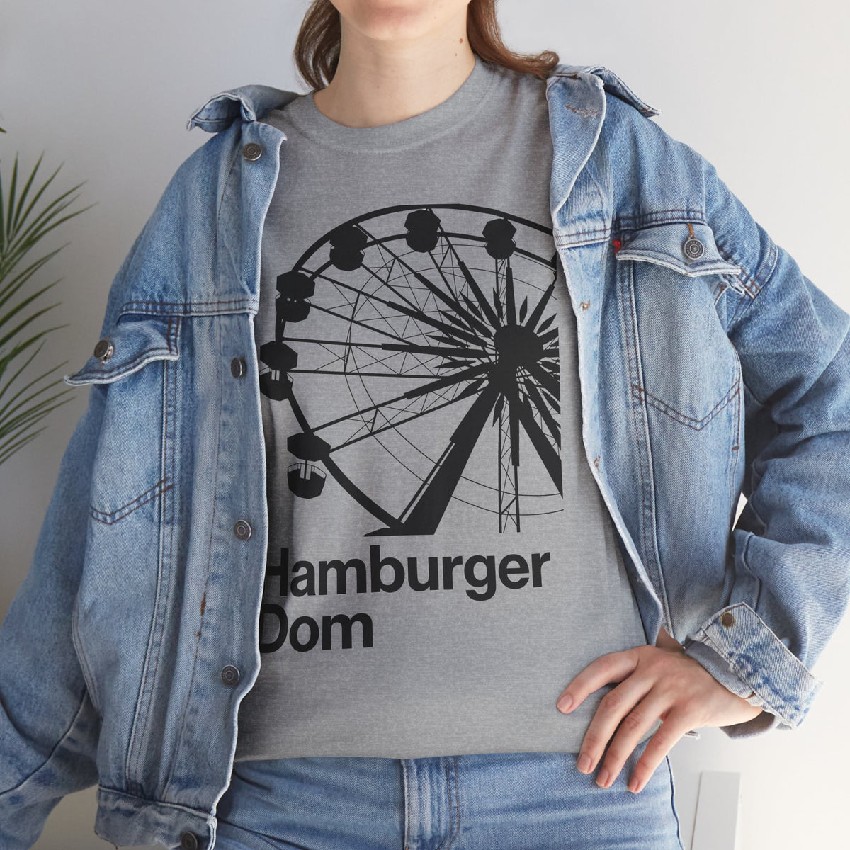 Hamburger Dom Riesenrad-T-Shirt – Retro-Jahrmarkt-Grafikshirt