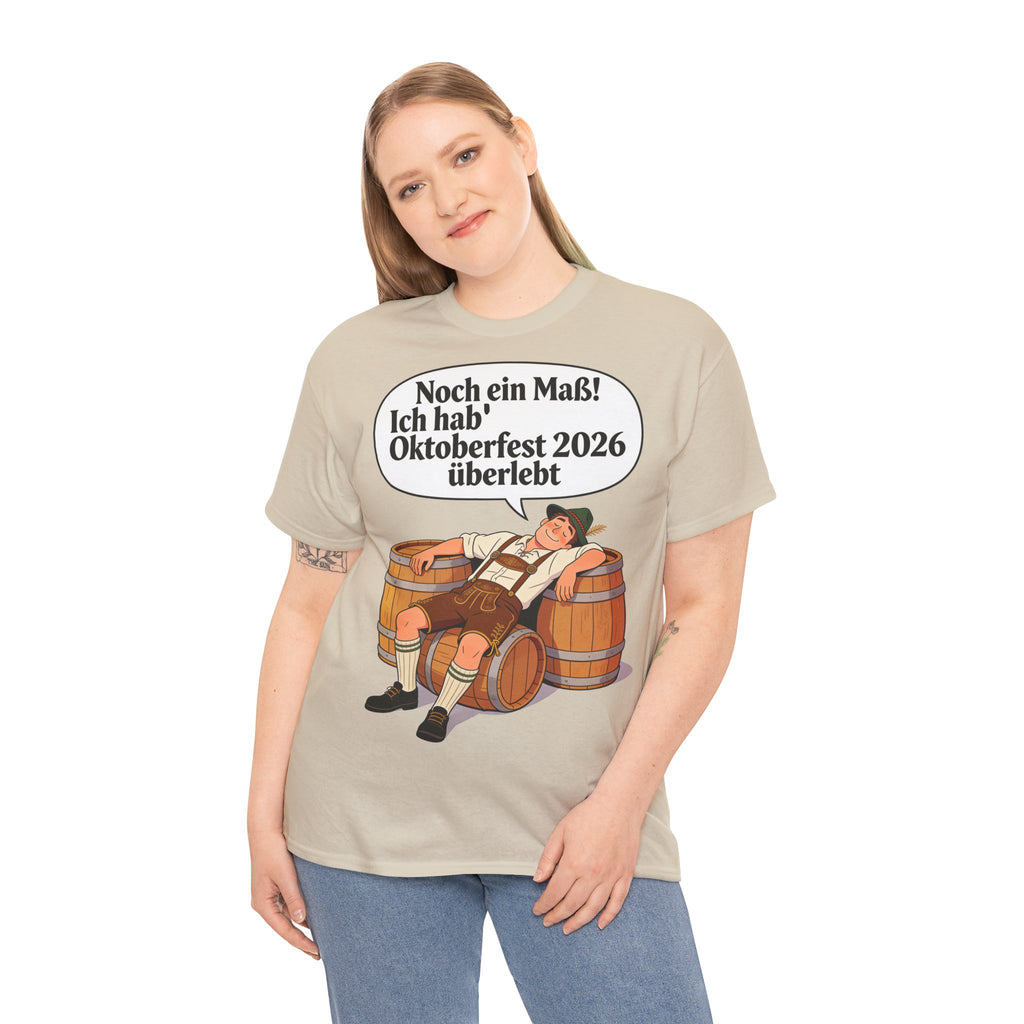 Oktoberfest 2026 T-Shirt – „Noch ein Maß! Ich hab' Oktoberfest 2026 überlebt“ Beer-Festival-Shirt