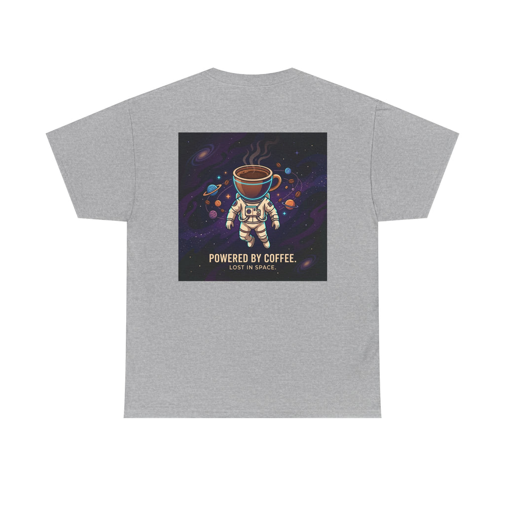 Astronaut Coffee T‑Shirt — "Powered by Coffee, Lost in Space" Space Tee
