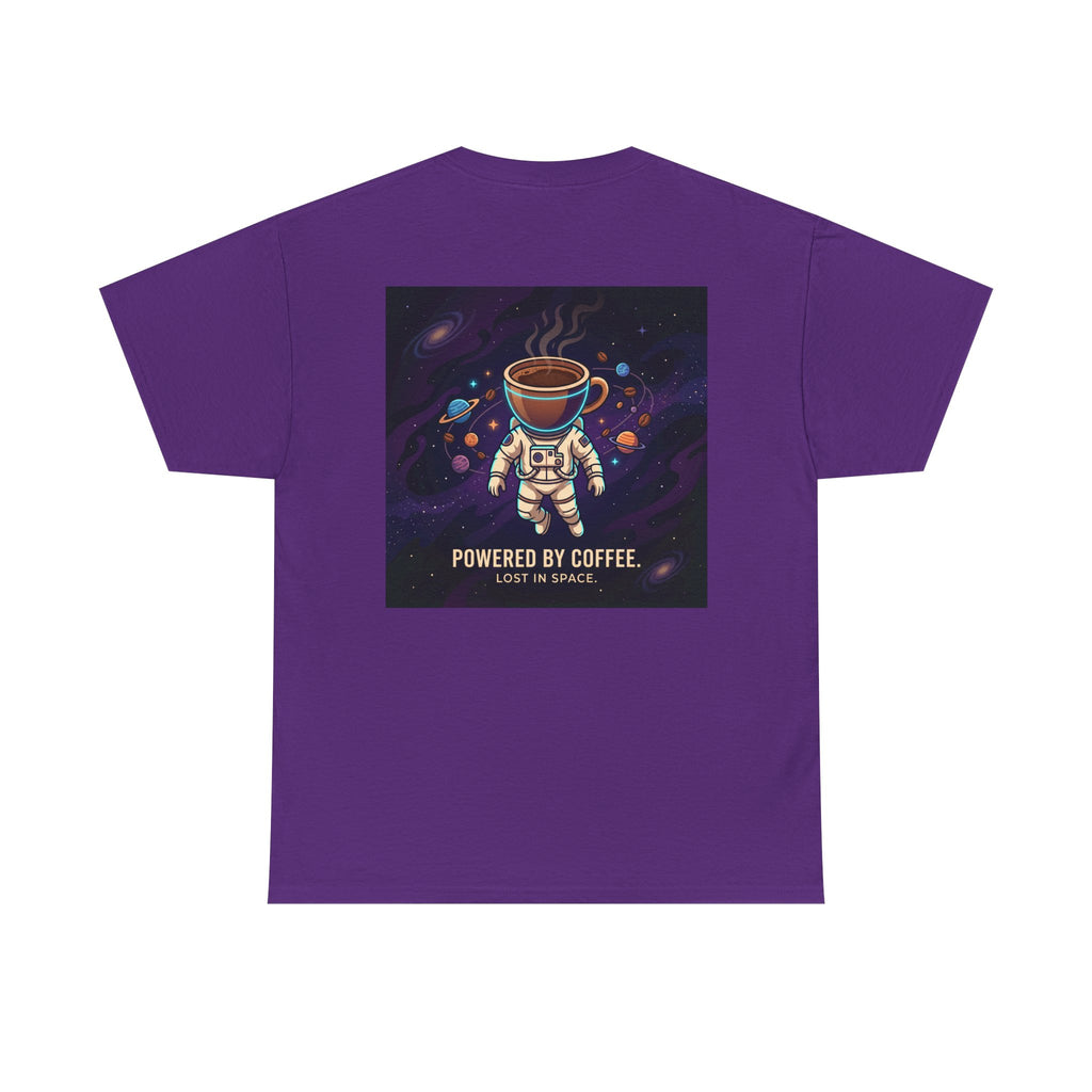 Astronaut Coffee T‑Shirt — "Powered by Coffee, Lost in Space" Space Tee