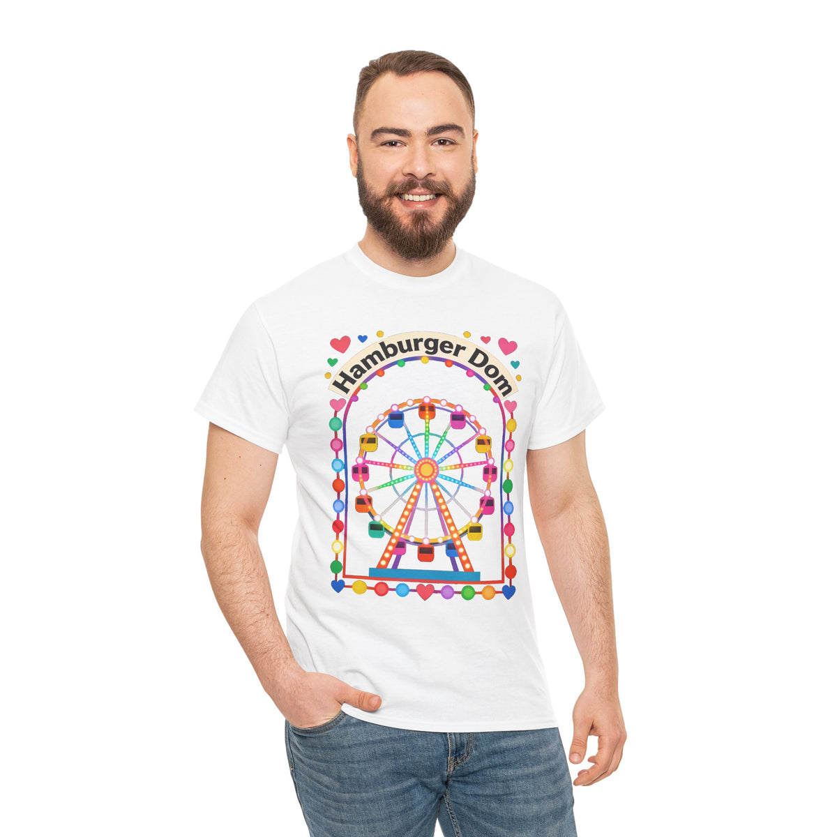 Riesenrad-Jahrmarkt-T-Shirt – Buntes „Hamburger Dom“-Shirt