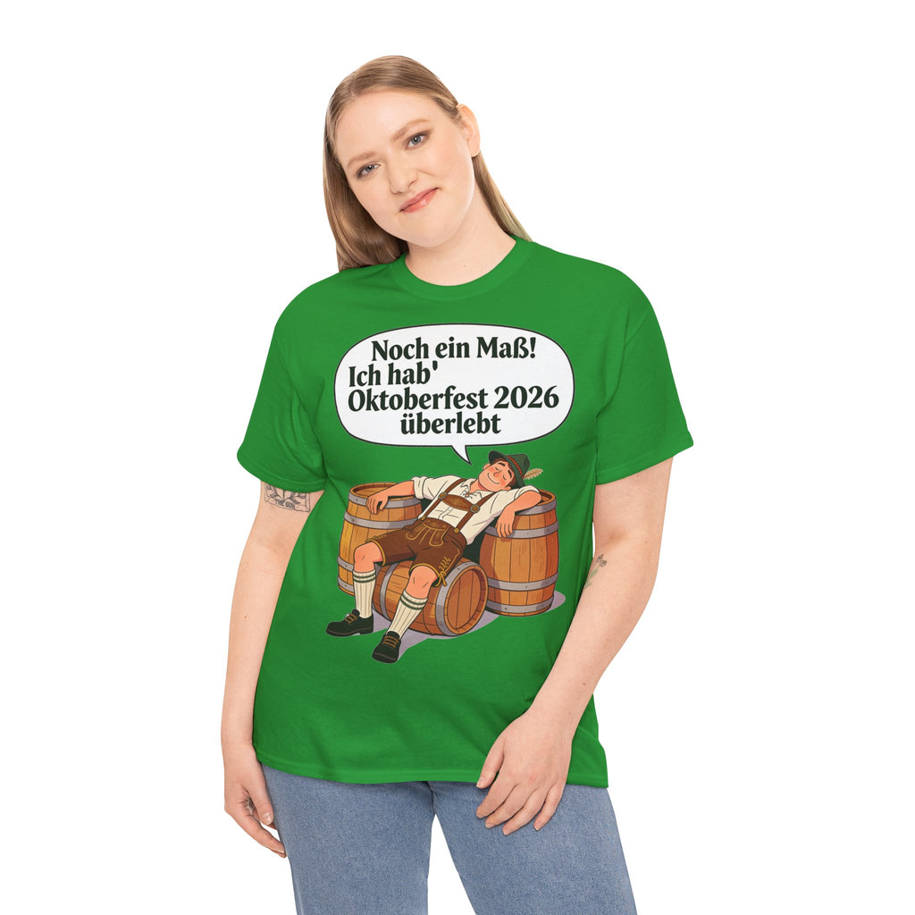 Oktoberfest 2026 T-Shirt – „Noch ein Maß! Ich hab' Oktoberfest 2026 überlebt“ Beer-Festival-Shirt