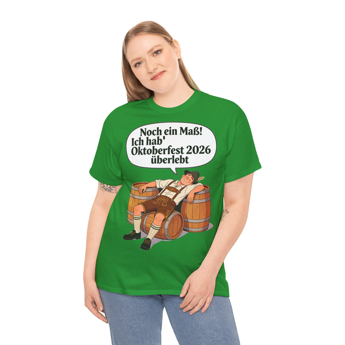Oktoberfest 2026 T-Shirt – „Noch ein Maß! Ich hab' Oktoberfest 2026 überlebt“ Beer-Festival-Shirt