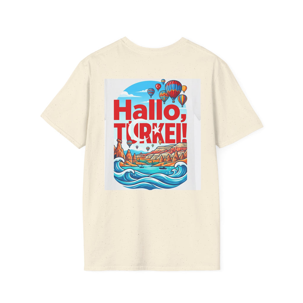 Hallo, Türkei! T-Shirt — Colorful Turkish Travel Graphic Tee