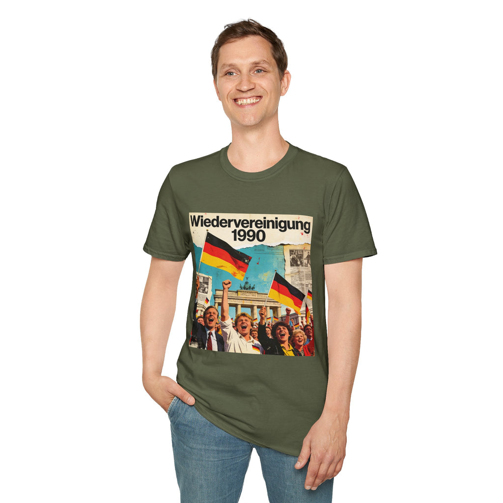 Wiedervereinigung 1990 - Deutsche Wiedervereinigung Retro Flagge T-Shirt