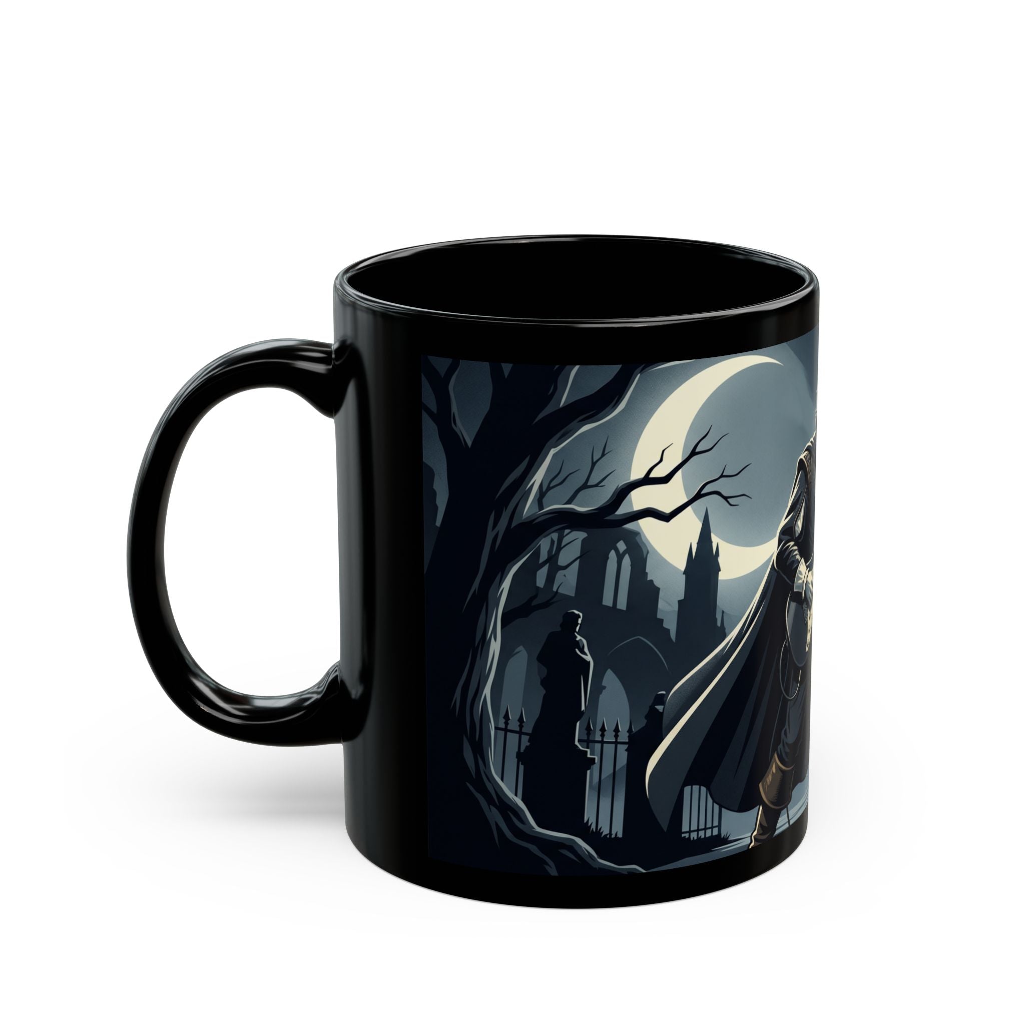 "Athos with Guitar" Mug — Dark Romantic Bride Coffee Cup (11oz/15oz)