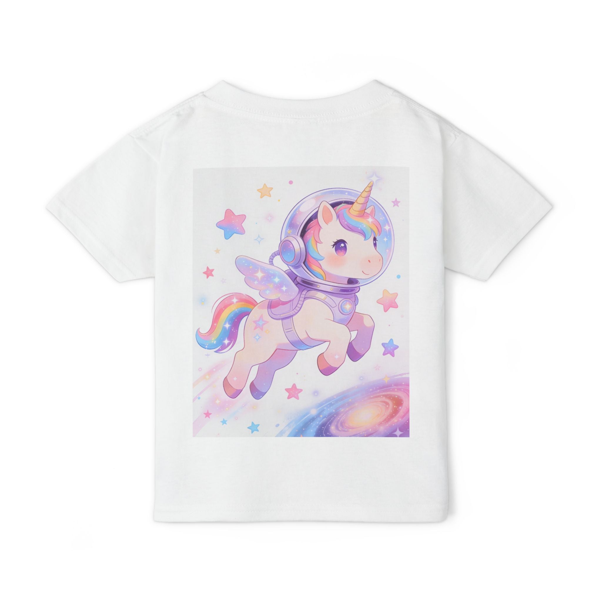 Toddler T-Shirt — Space Unicorn Astronaut Cute Pastel Tee