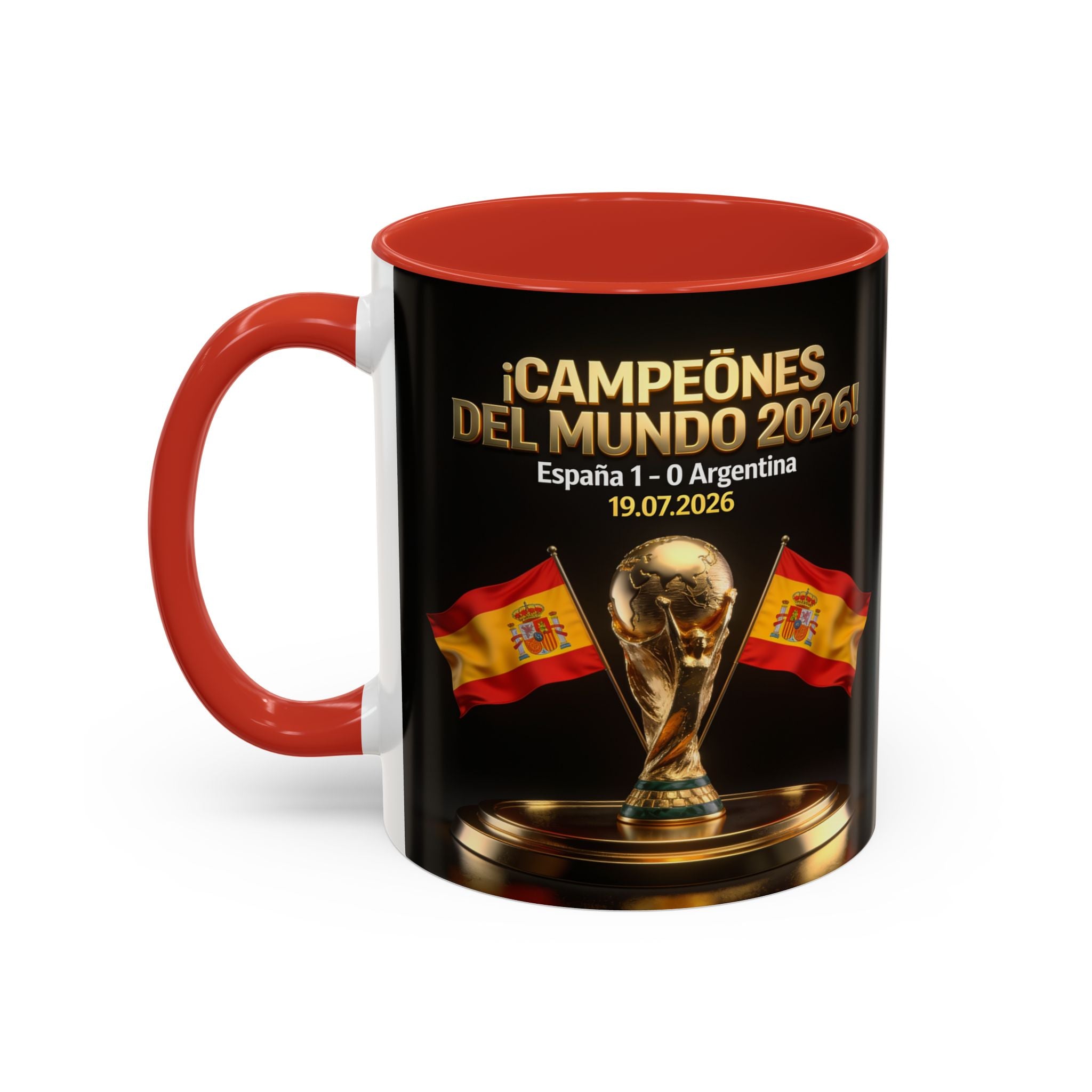 World Cup Champions 2026 Coffee Mug — ¡Campeones del Mundo! España 1-0 Argentina (11/15oz)