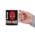 I Love Spider-Man Ceramic Mug (11oz/15oz) — Comic Superhero Coffee Cup