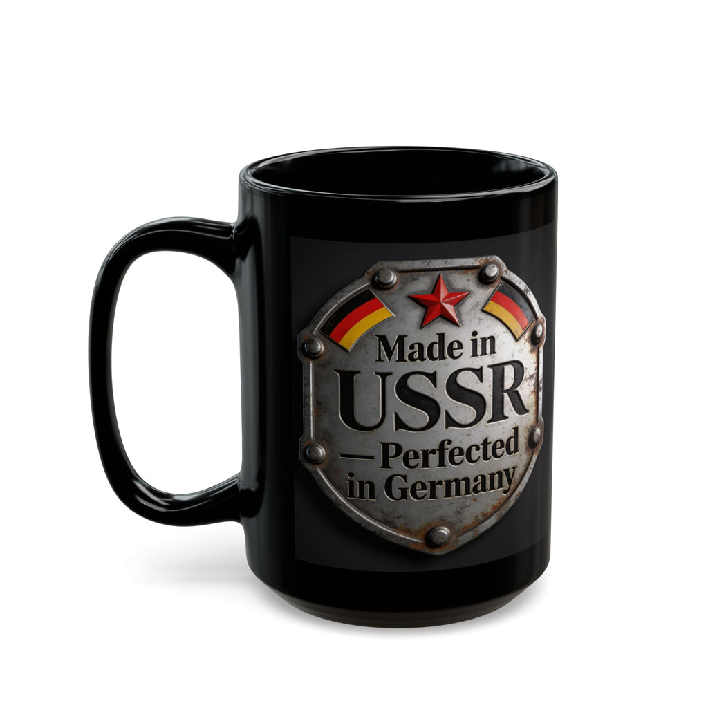 Made in USSR Coffee Mug – Vintage Ironplate Design (11oz/15oz)