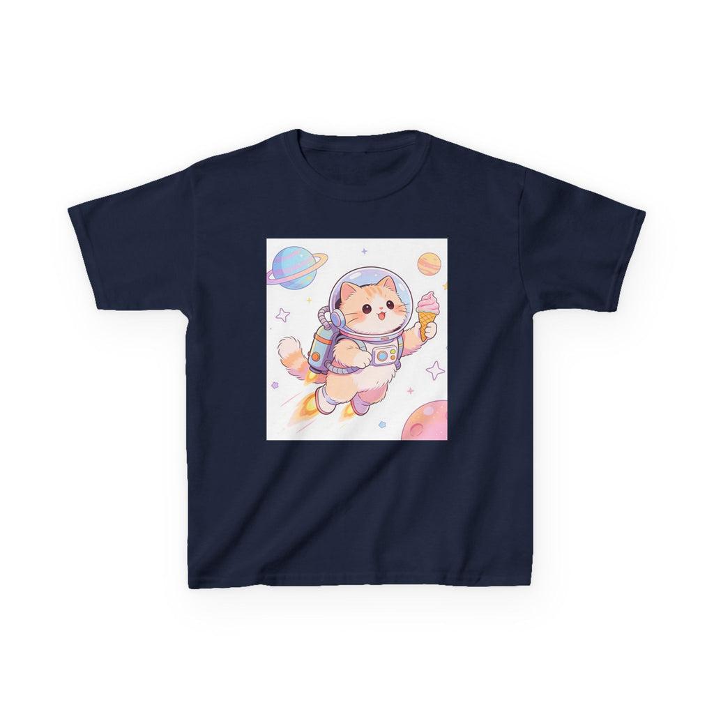 Kids Astronaut Cat Tee — Cute Space Puppy in Spacesuit Kids T-Shirt