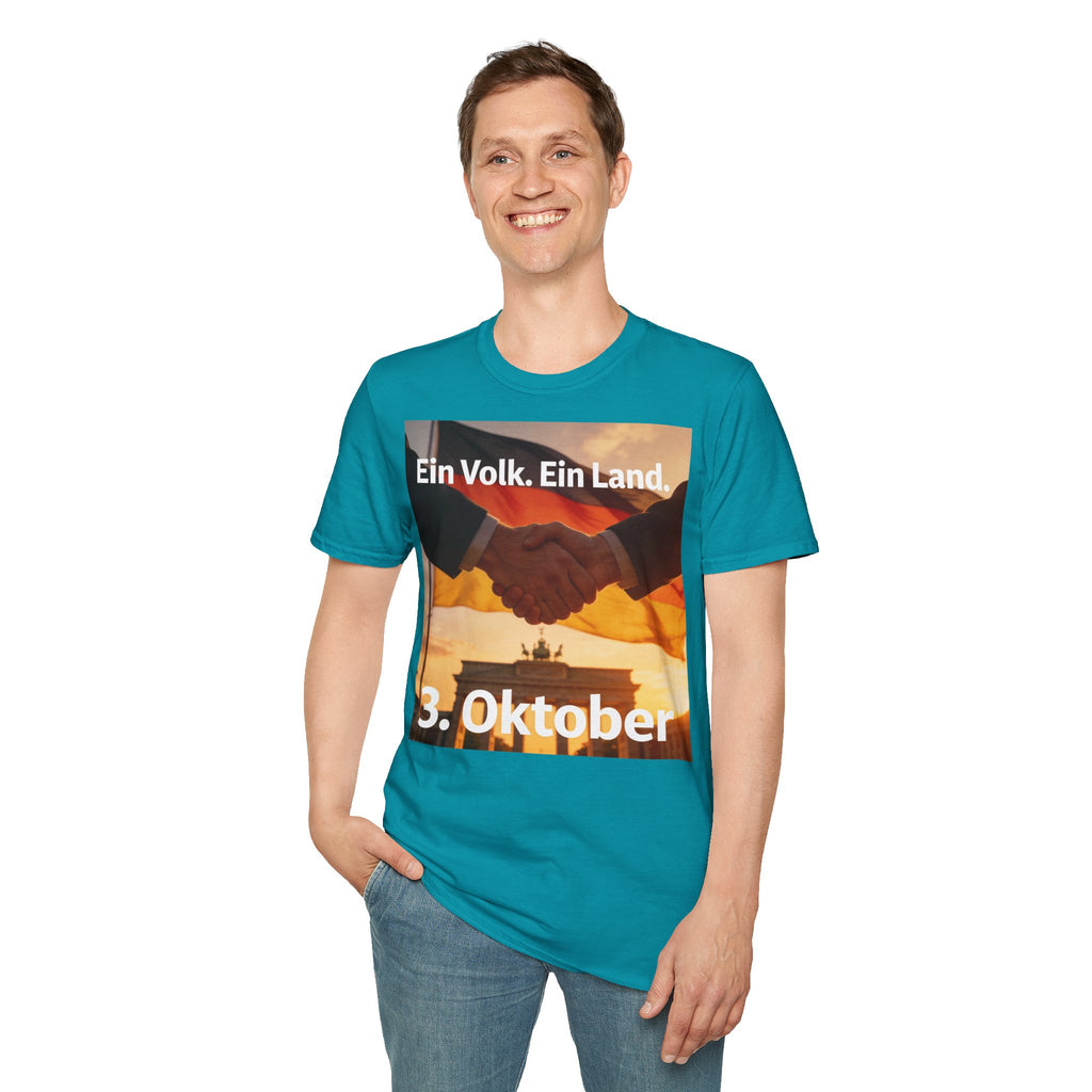 T-Shirt – „Ein Volk. Ein Land.“ 3. Oktober Gedenk-Shirt