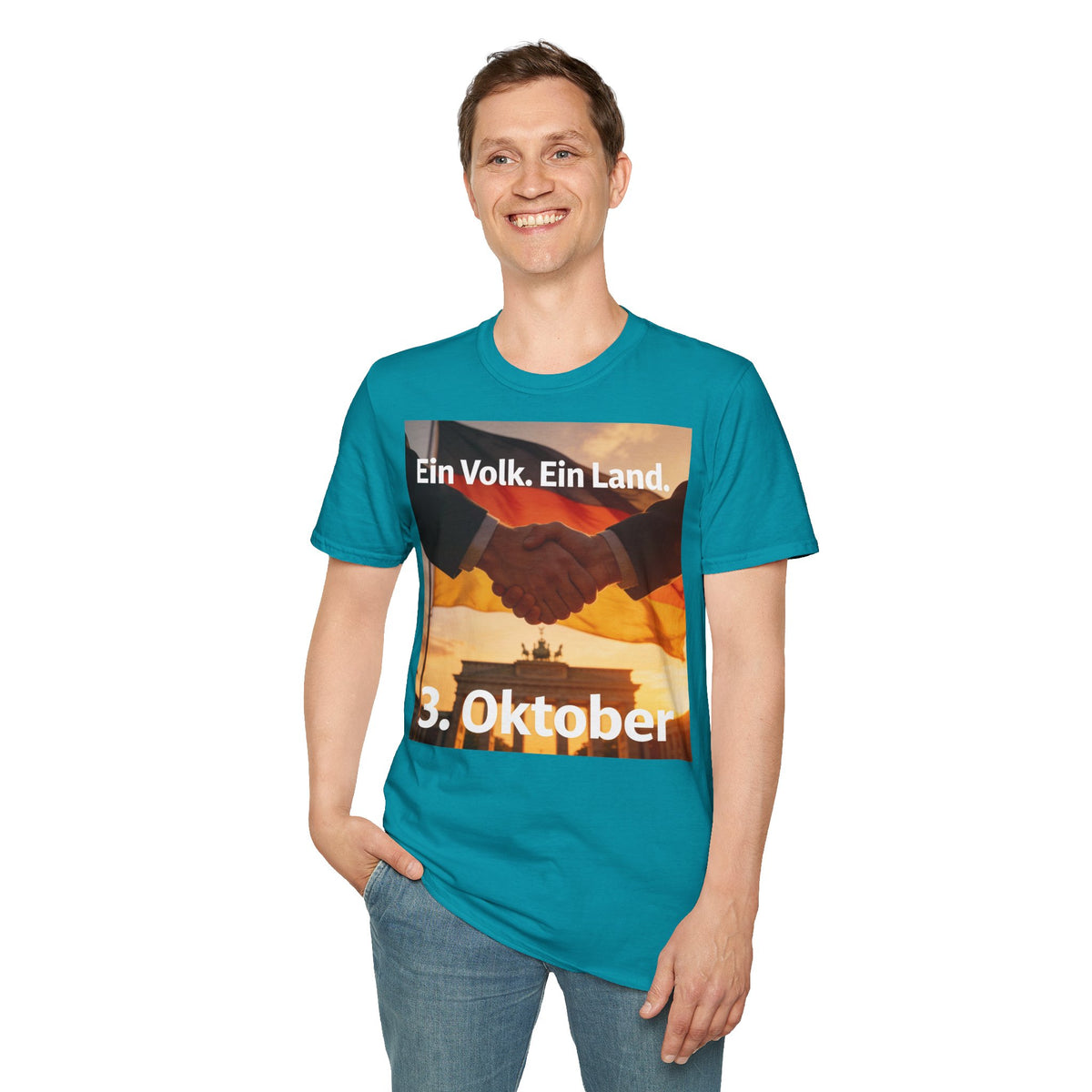 T-Shirt – „Ein Volk. Ein Land.“ 3. Oktober Gedenk-Shirt