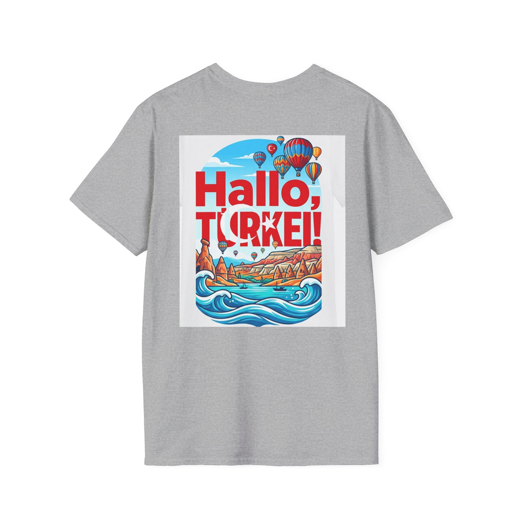 Hallo, Türkei! T-Shirt — Colorful Turkish Travel Graphic Tee