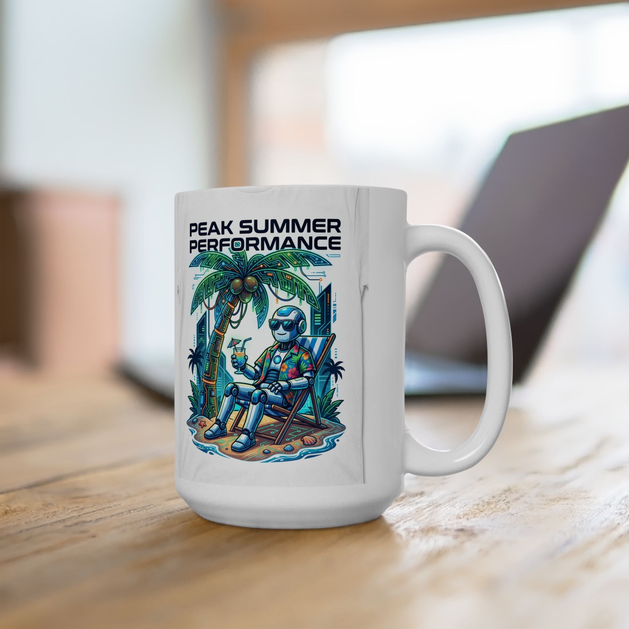 Tropical Gamer Ceramic Mug — “Peak Summer Performance” 11oz/15oz