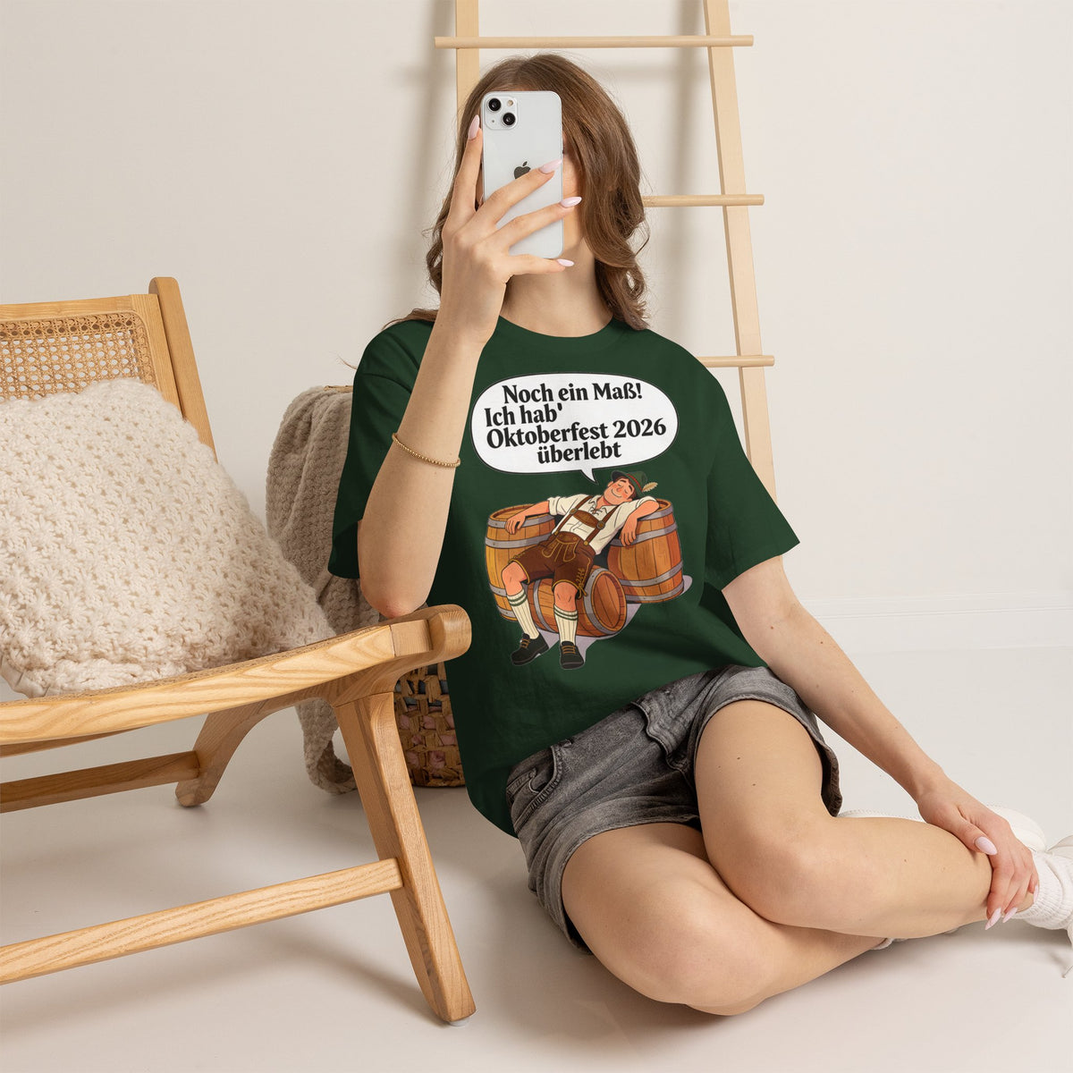 Oktoberfest 2026 T-Shirt – „Noch ein Maß! Ich hab' Oktoberfest 2026 überlebt“ Beer-Festival-Shirt