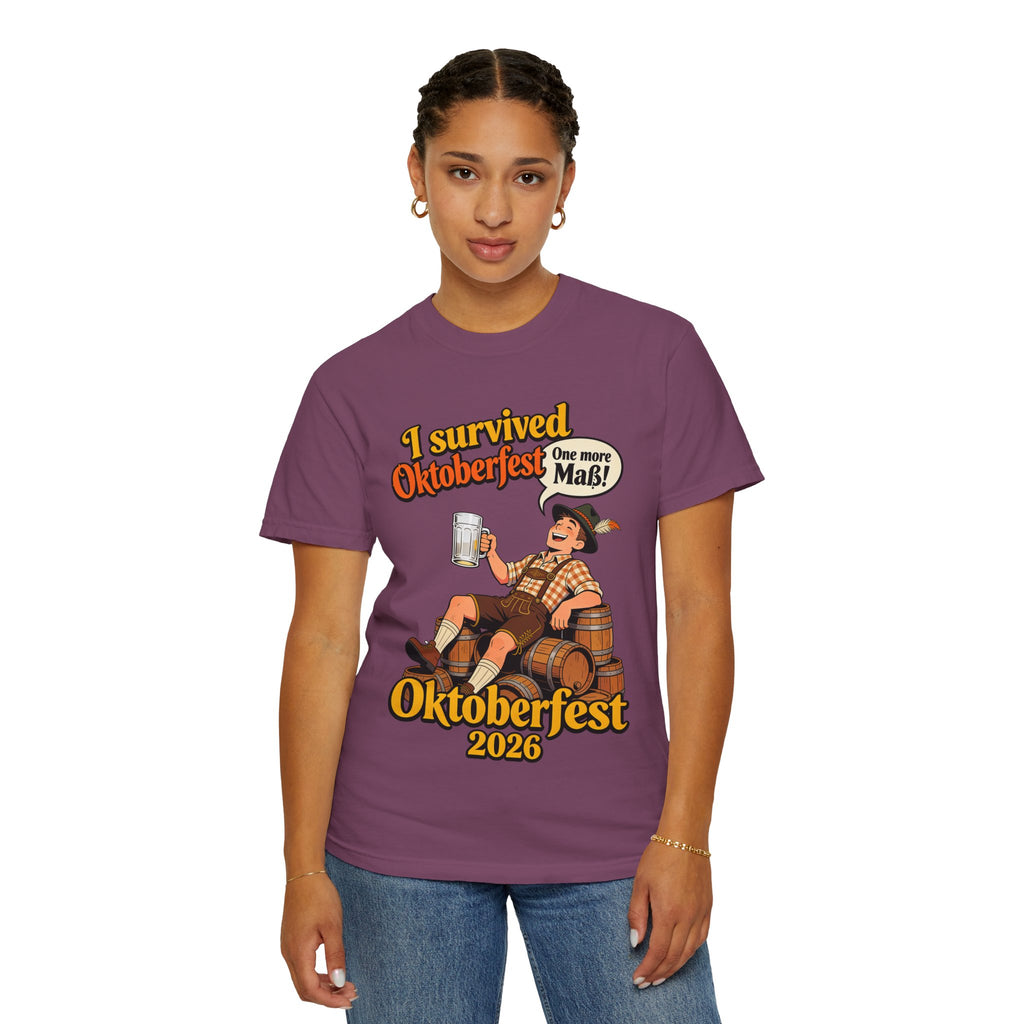 Oktoberfest 2026 T-Shirt – "I Survived Oktoberfest" Beer Festival Tee