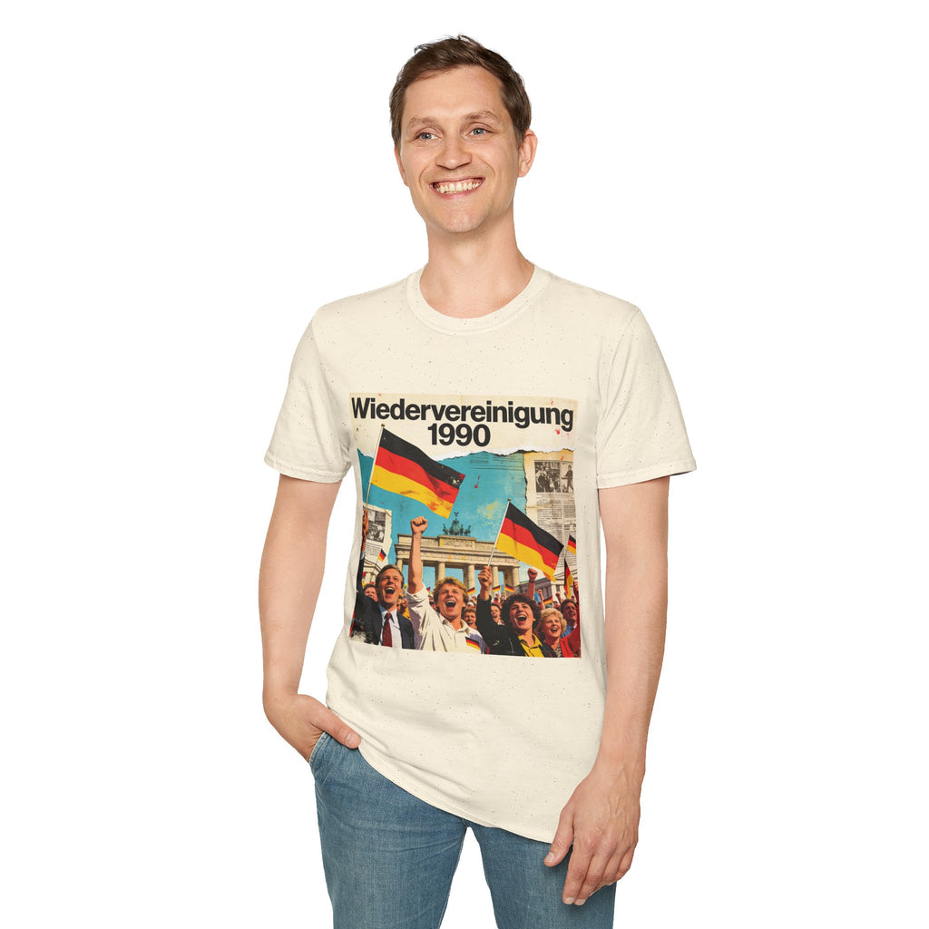 Wiedervereinigung 1990 - Deutsche Wiedervereinigung Retro Flagge T-Shirt