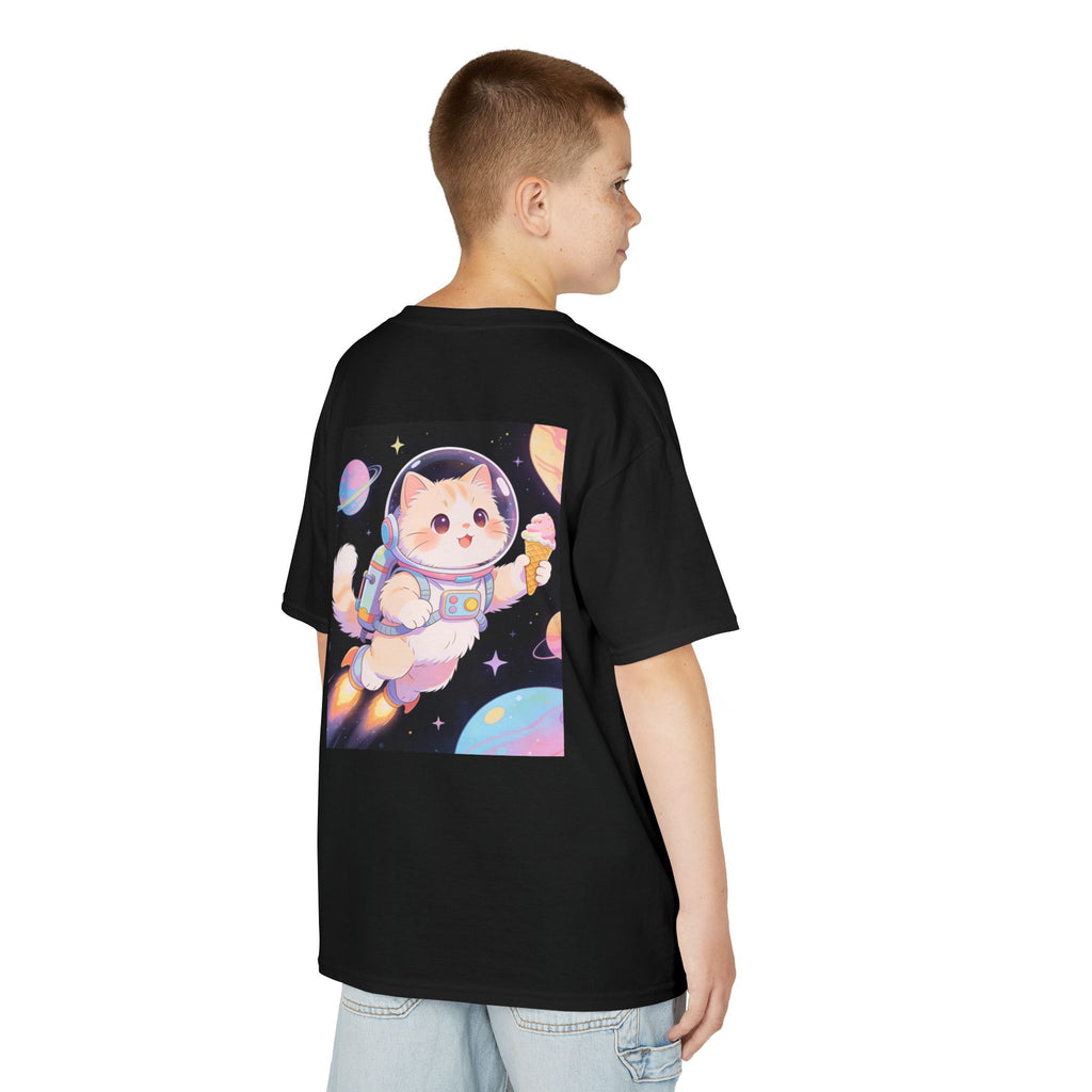 Kids Astronaut Cat Tee — Cute Space Puppy in Spacesuit Kids T-Shirt