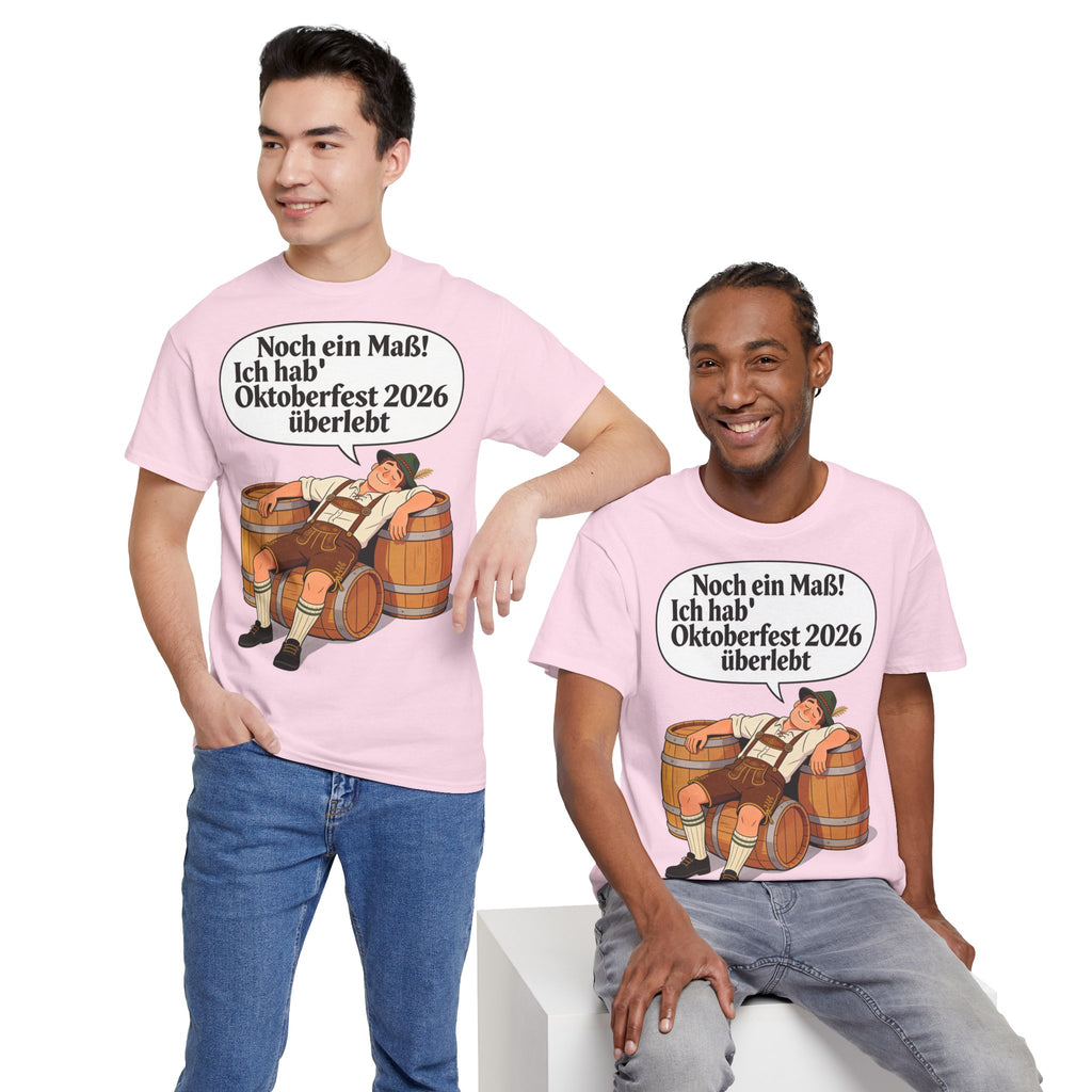 Oktoberfest 2026 T-Shirt – „Noch ein Maß! Ich hab' Oktoberfest 2026 überlebt“ Beer-Festival-Shirt