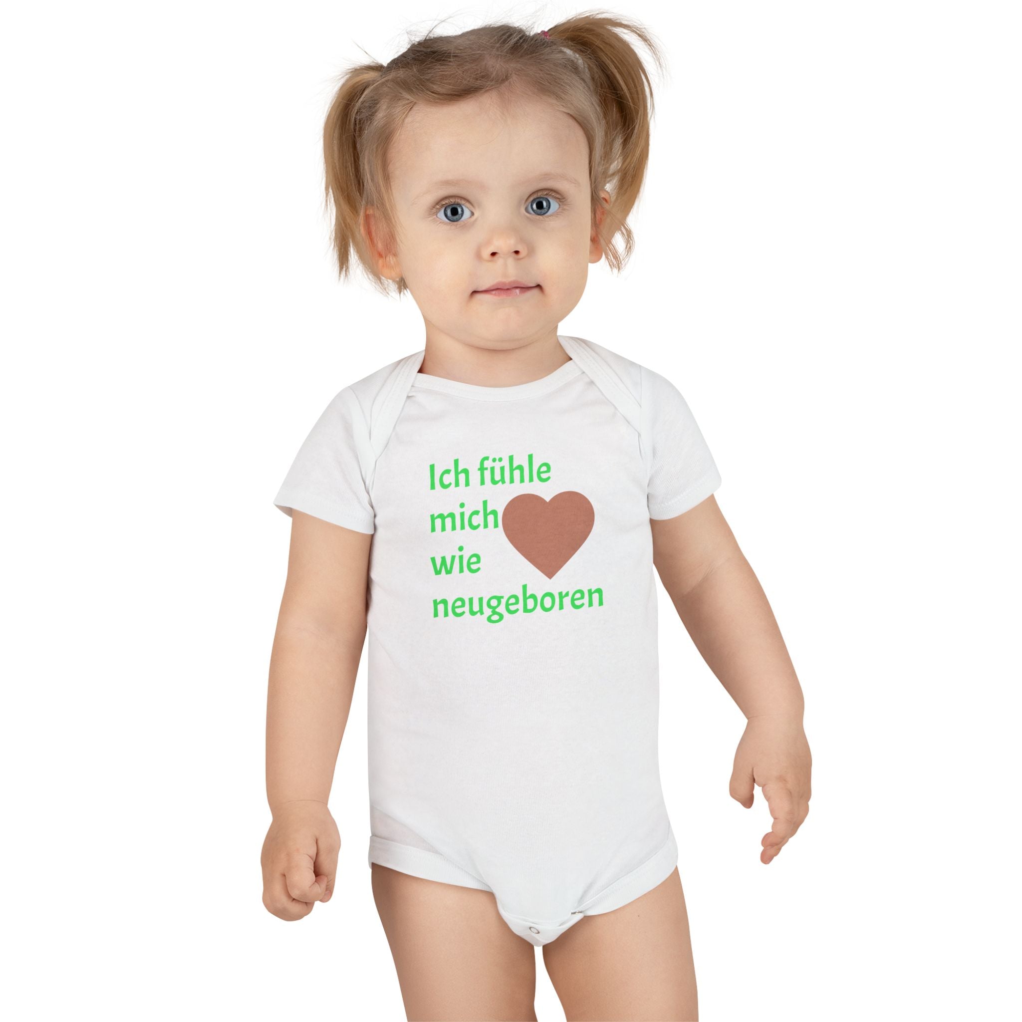 Baby Onesie "Ich fühle mich wie neugeboren" – Cute German Newborn Bodysuit