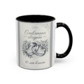 10th Anniversary Coffee Mug — "10 лет вместе" Silver Wedding Rings Accent Mug