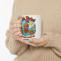 Turkey Travel Mug – Tropical Waves & Plate Lunch Ceramic Coffee Cup (11oz, 15oz)
