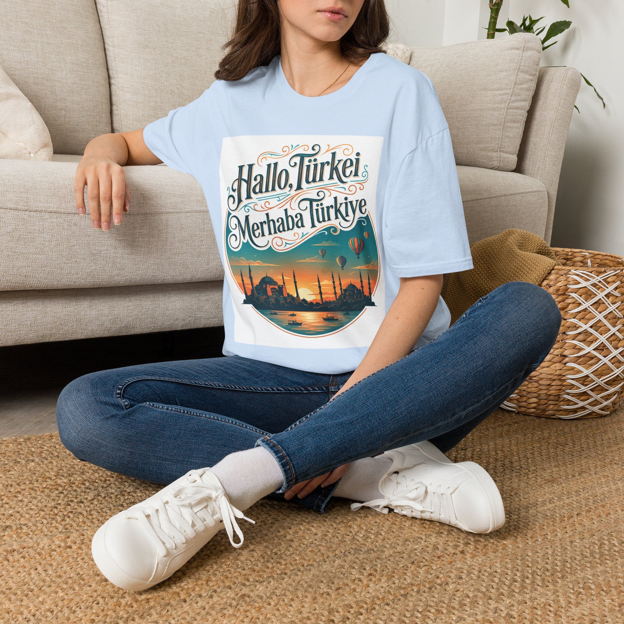 Hallo Türkei / Merhaba Türkiye T-Shirt — Turkish Travel Souvenir Tee