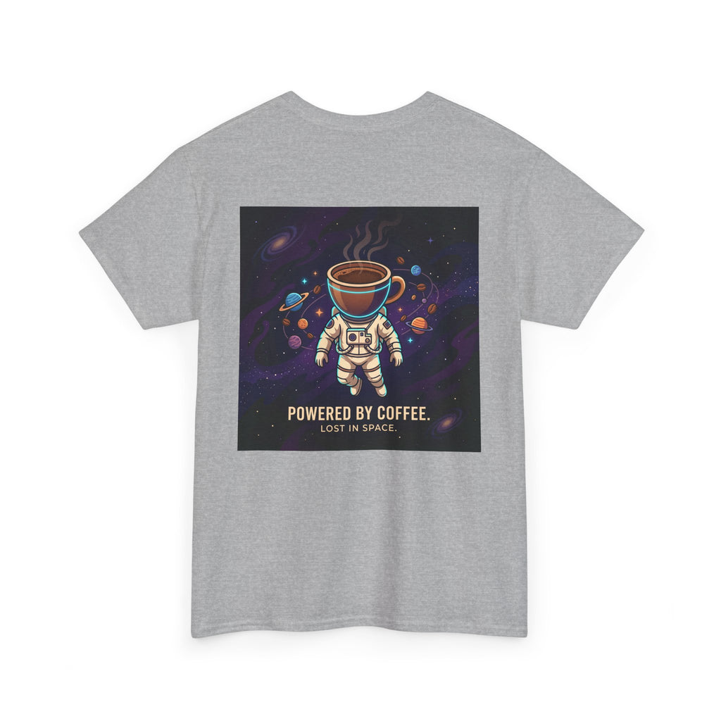 Astronaut Coffee T‑Shirt — "Powered by Coffee, Lost in Space" Space Tee