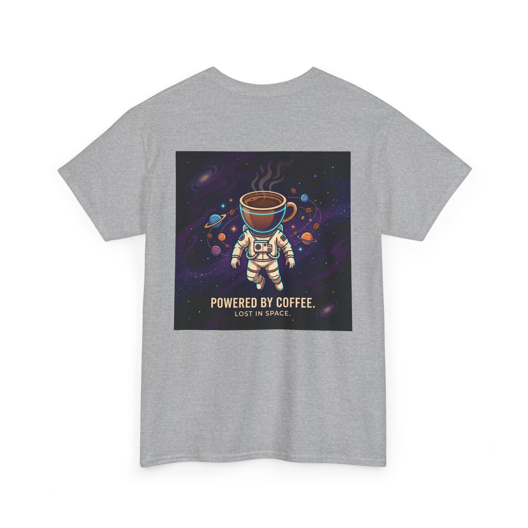 Astronaut Coffee T‑Shirt — "Powered by Coffee, Lost in Space" Space Tee