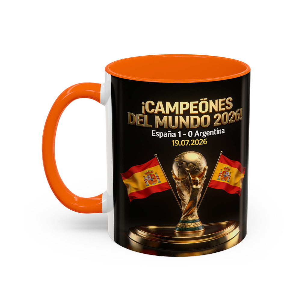 World Cup Champions 2026 Coffee Mug — ¡Campeones del Mundo! España 1-0 Argentina (11/15oz)