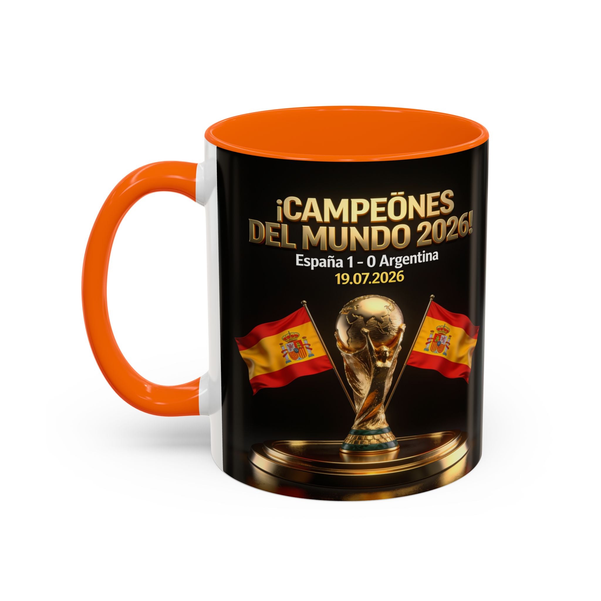 World Cup Champions 2026 Coffee Mug — ¡Campeones del Mundo! España 1-0 Argentina (11/15oz)