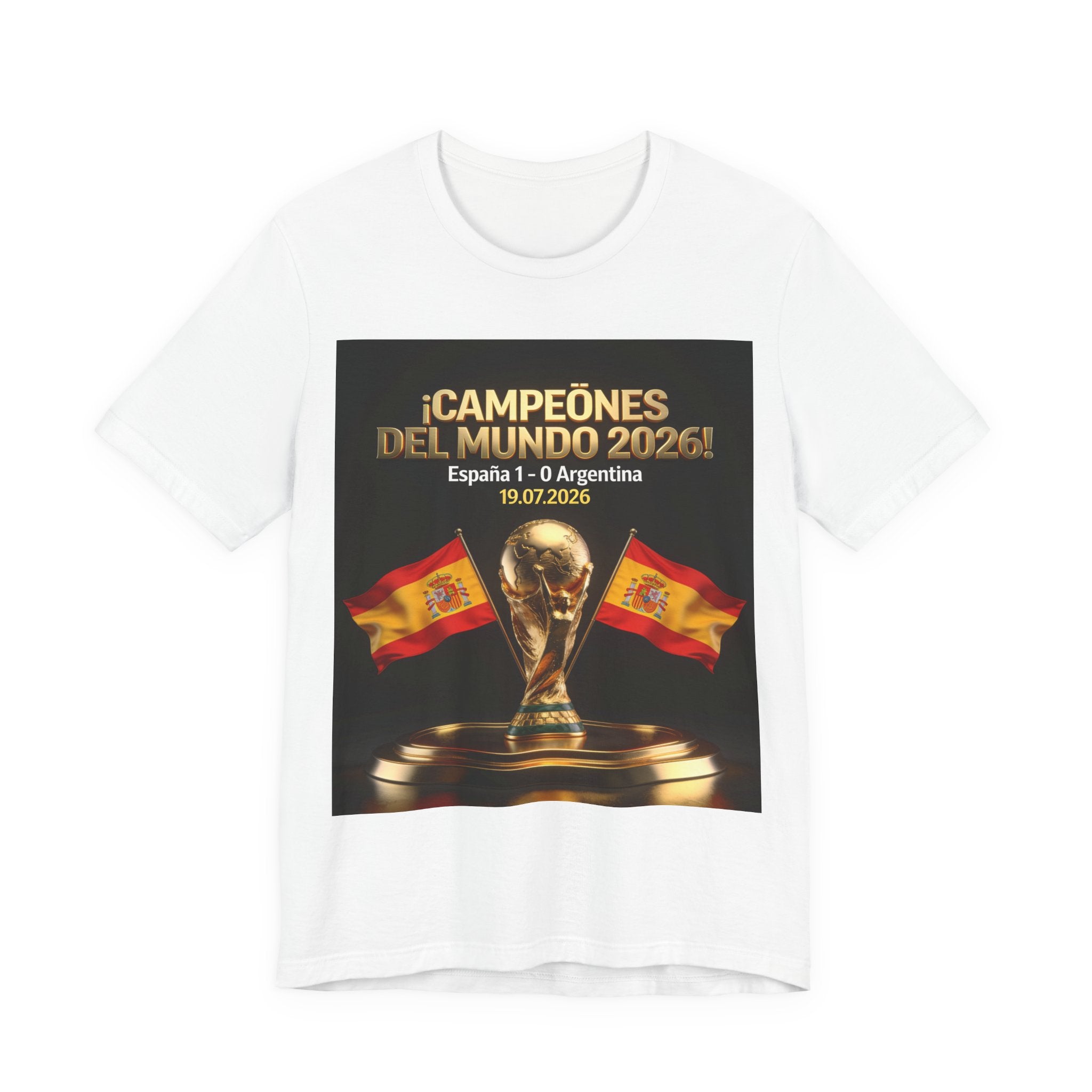 World Cup Champions 2026 Tee — ¡Campeones del Mundo 2026! España 1-0 Argentina (19.07.2026)