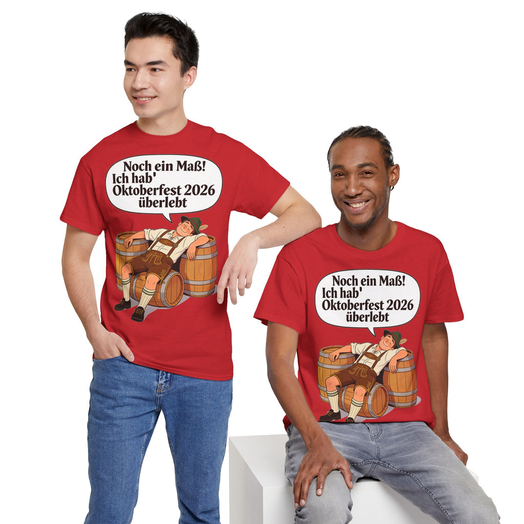 Oktoberfest 2026 T-Shirt – „Noch ein Maß! Ich hab' Oktoberfest 2026 überlebt“ Beer-Festival-Shirt