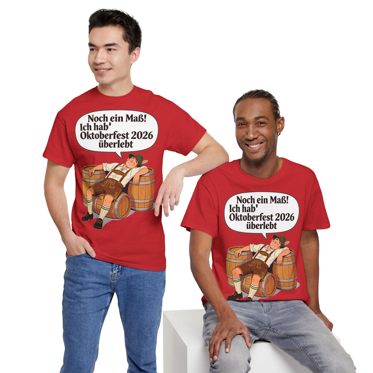 Oktoberfest 2026 T-Shirt – „Noch ein Maß! Ich hab' Oktoberfest 2026 überlebt“ Beer-Festival-Shirt