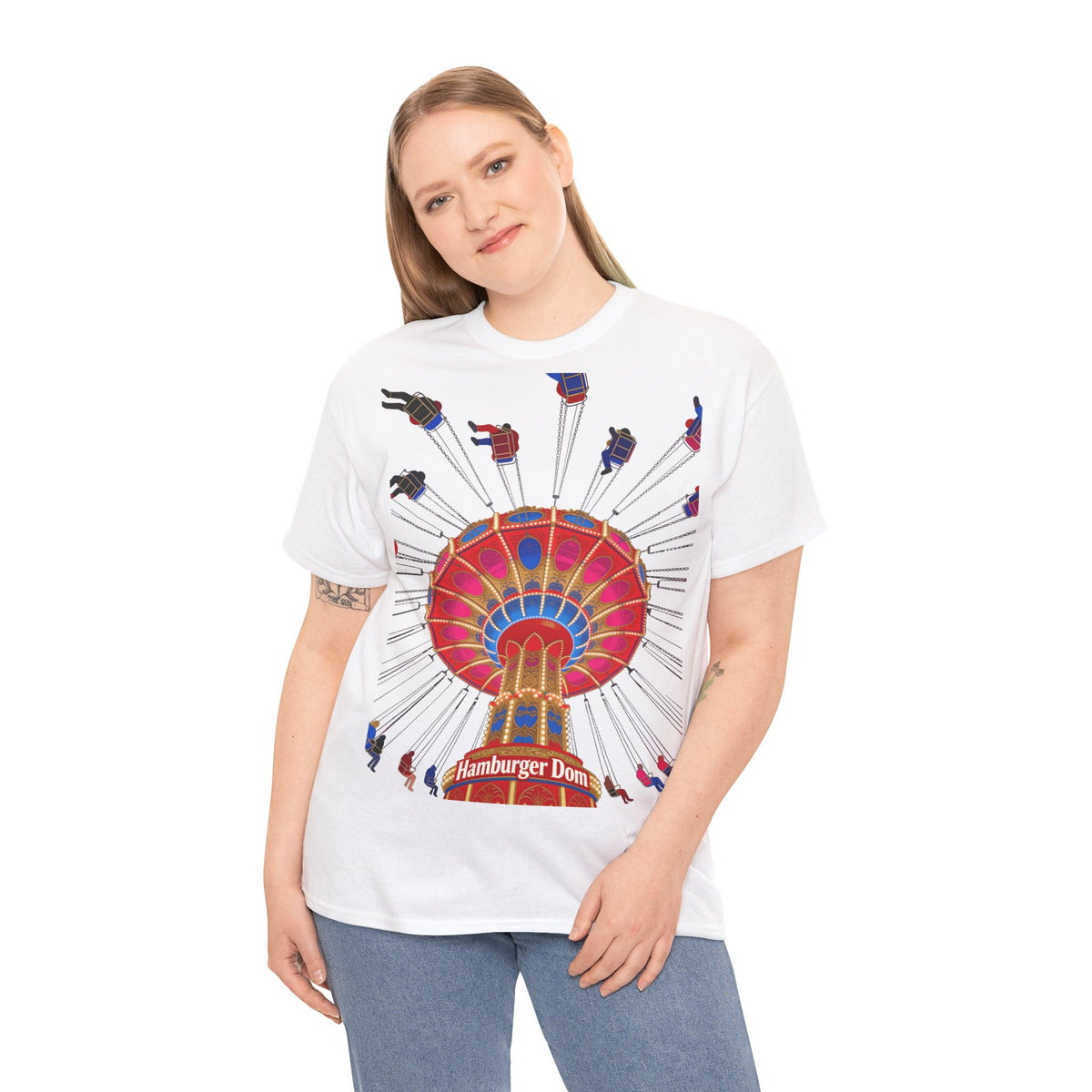 Hamburger Dom T-Shirt – Kettenkarussell Motiv Unisex